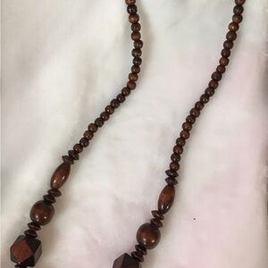 Elegant Brown Beaded Necklace